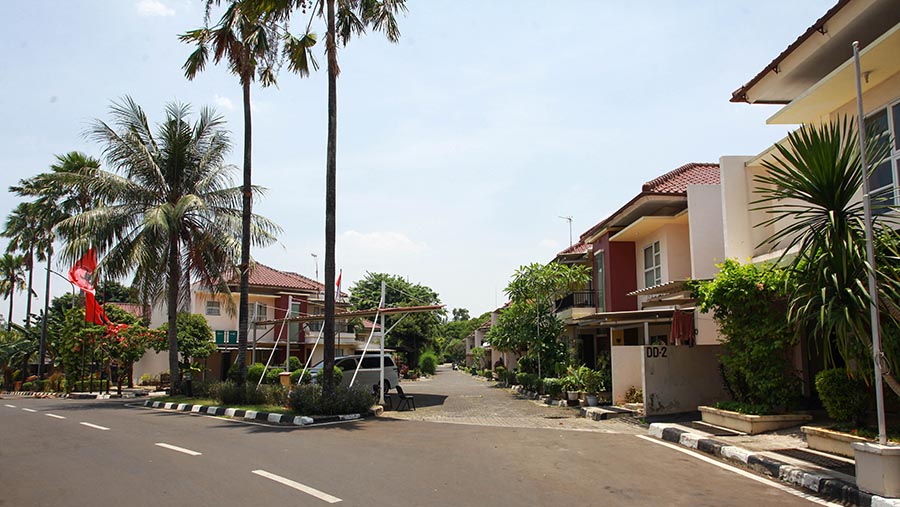 Rumah dinas DPR ini dibangun sejak 1980-an dan sering mengalami masalah, seperti kebocoran dan rembesan air. (Bloomberg Technoz/ Andrean Kristianto)