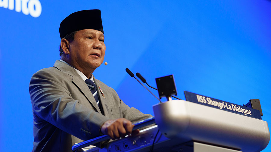 Presiden terpilih Indonesia Prabowo Subianto. (Ore Huiying/Bloomberg)