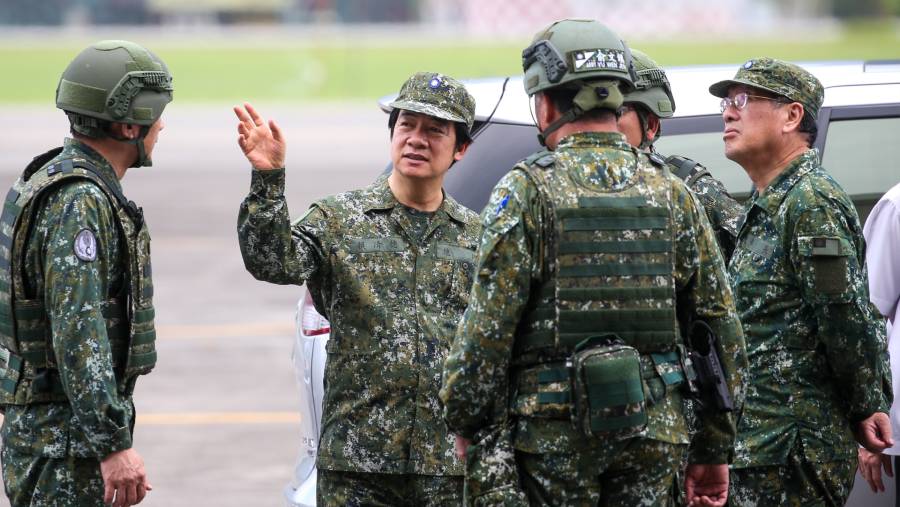 Presiden Taiwan Lai Ching-te. (Fotografer: I-Hwa Cheng/Bloomberg)