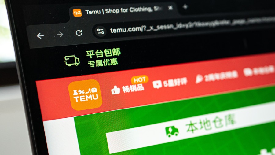 Marketplace Temu asal China. (Lam Yik/Bloomberg)