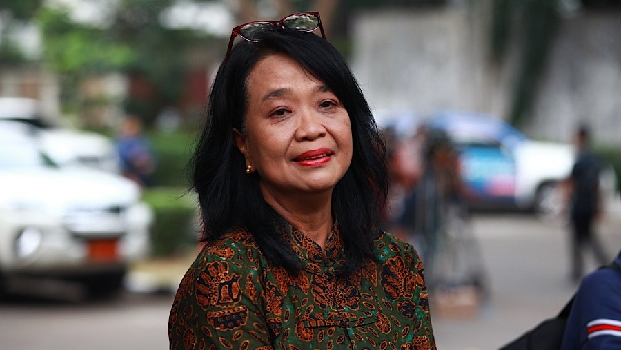 Dirjen Cipta Karya Kementerian PUPR Diana Kusumastuti di Kertanegara, Selasa (15/10/2024). (Bloomberg Technoz/Andrean Kristianto)
