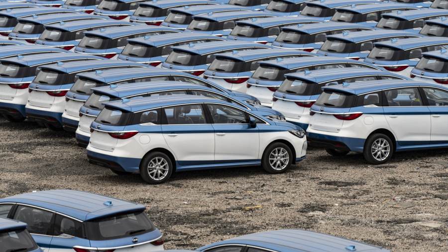 Ketersediaaan mobil listrik BYD asal China. (Bloomberg)