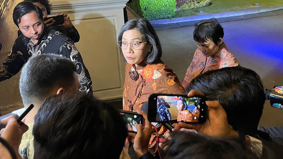 Sri Mulyani (Azzura/Bloomberg Technoz)