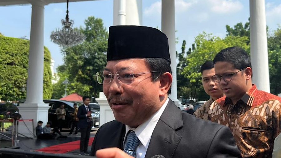 Terawan Agus Putranto di Istana Kepresidenan. (Bloomberg Technoz/Mis Fransiska Dewi)
