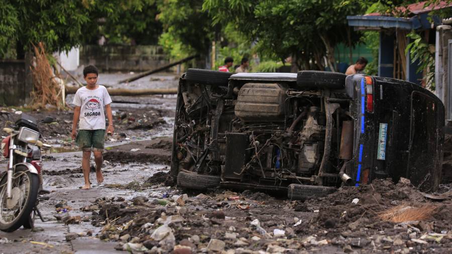 Dampak Topan Trami di Filipina. (Sumber: Bloomberg)