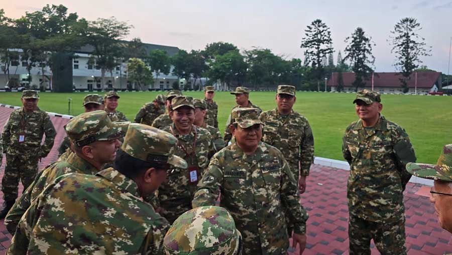 Persiapan hari pertama retreat menteri Kabinet Merah Putih di kawasan Akmil (Dok. Kantor Komunikasi Presiden)