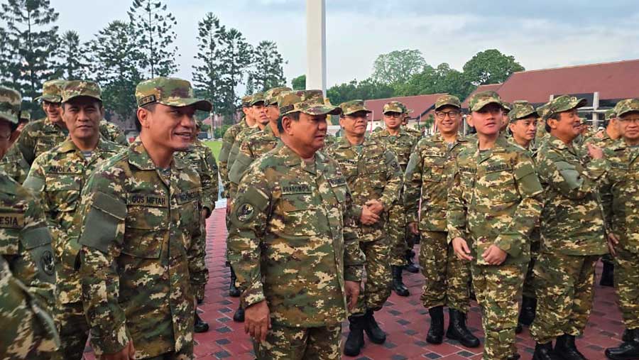 Persiapan hari pertama retreat menteri Kabinet Merah Putih di kawasan Akmil (Dok. Kantor Komunikasi Presiden)