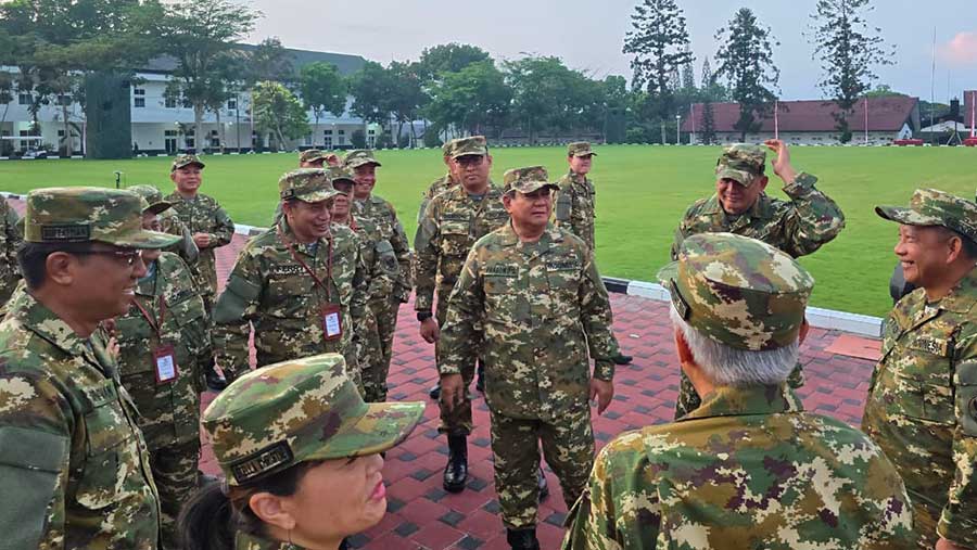 Persiapan hari pertama retreat menteri Kabinet Merah Putih di kawasan Akmil (Dok. Kantor Komunikasi Presiden)