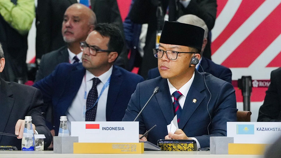 Menteri Luar Negeri RI Sugiono dalam pertemuan KTT BRICS Plus di Kazan, Rusia (24/10/2024). (Dok. Kementerian Luar Negeri)