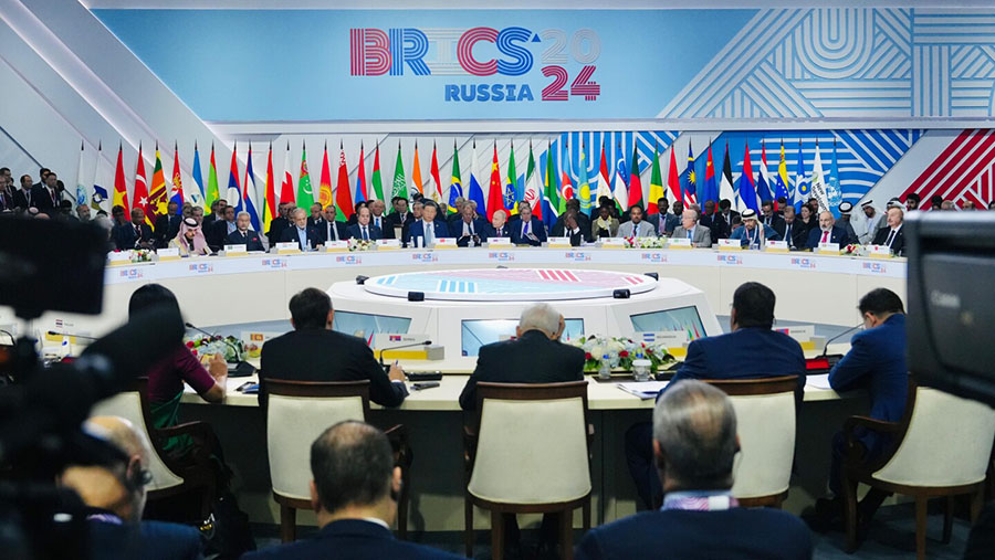 Menteri Luar Negeri RI Sugiono dalam pertemuan KTT BRICS Plus di Kazan, Rusia (24/10/2024). (Dok. Kementerian Luar Negeri)