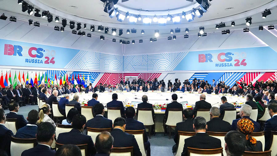 Menteri Luar Negeri RI Sugiono dalam pertemuan KTT BRICS Plus di Kazan, Rusia (24/10/2024). (Dok. Kementerian Luar Negeri)