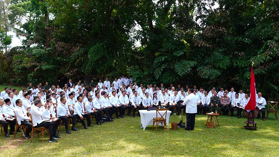 Prabowo Tekankan Tak Maksud Militeristik ke Kabinet: Saya Minta Saudara Setia pada Bangsa dan Negara (Dok. Istimewa)