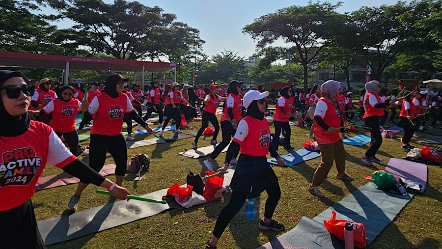 Pada acara ini, berbagai macam kegiatan olah raga yang dihadirkan. (Dok. Prudential)