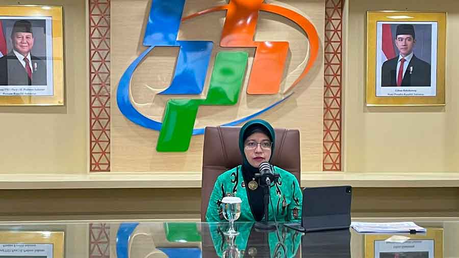 BPS Amalia Adininggar Widyasanti (Bloomberg Technoz/Azura Yumna)