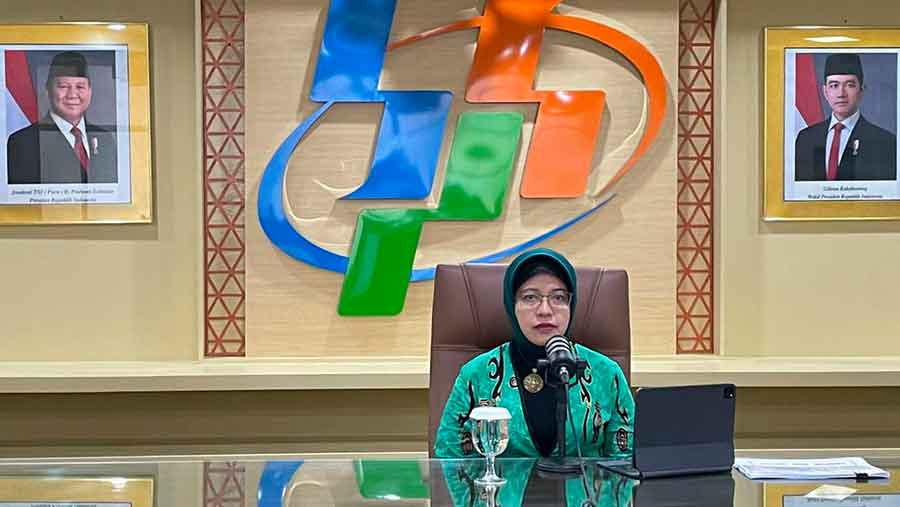 BPS Amalia Adininggar Widyasanti (Bloomberg Technoz/Azura Yumna)