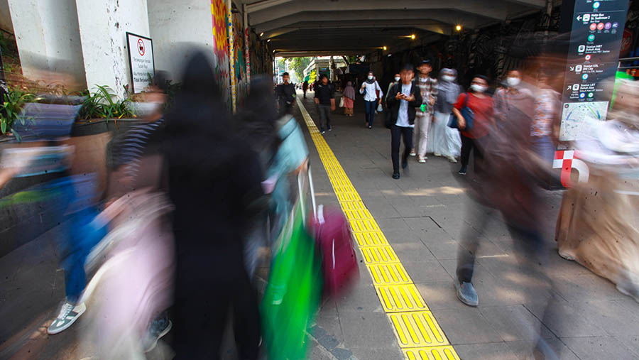 Ekonomi Ibu Pertiwi pada kuartal III-2024 tumbuh 4,95% dibandingkan periode yang sama tahun lalu (year-on-year) (Bloomberg Technoz/Andrean Kristianto)