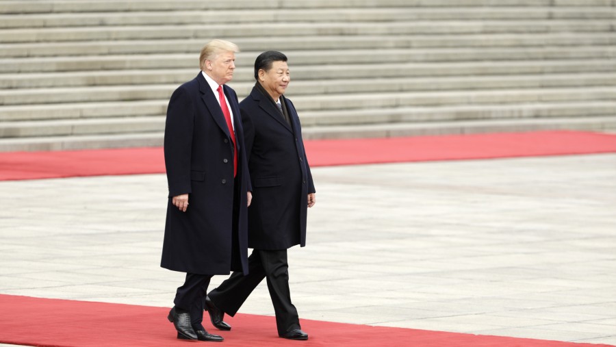 Donald Trump dan Xi Jinping./Bloomberg-Qilai Shen