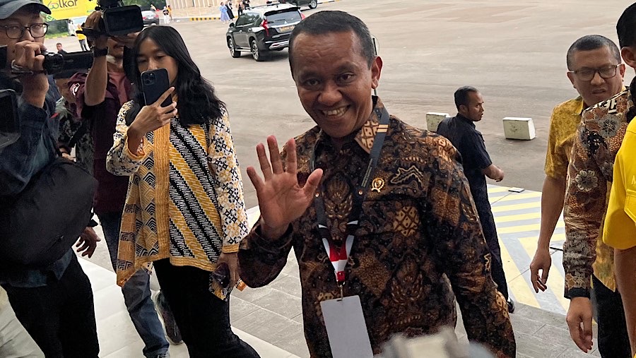 Ketua Umum Partai Golkar Bahlil Lahadalia. (Bloomberg Technoz/ Mis Fransiska)
