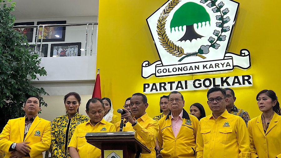 Ketua Umum Partai Golkar Bahlil Lahadalia. (Bloomberg Technoz/ Mis Fransiska)