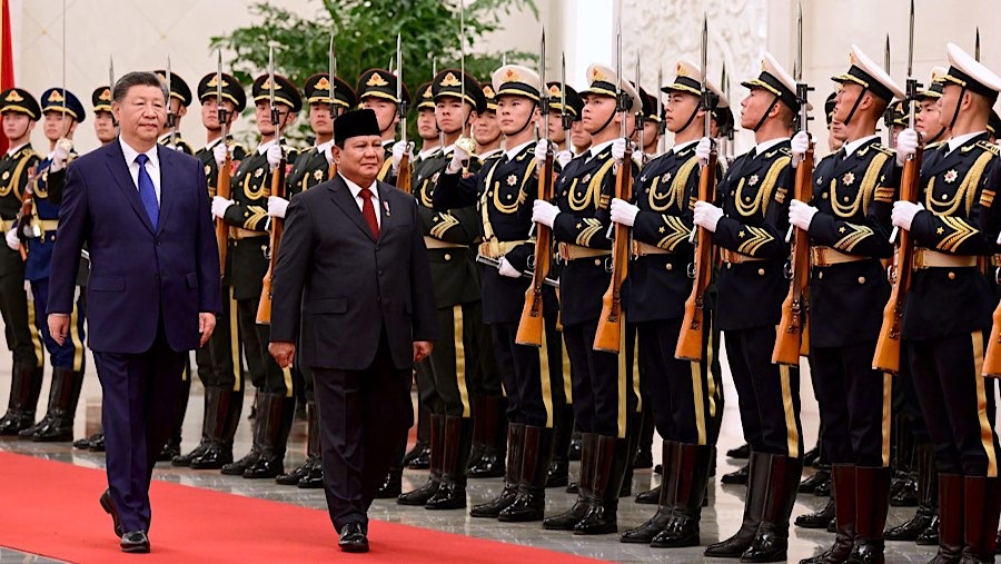 Presiden Prabowo Subianto dan Presiden RRT Xi Jinping di Beijing pada Sabtu, 9 November 2024. (BPMI Setpres/Muchlis Jr)