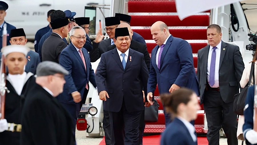 Presiden Prabowo Subianto tiba di Washington DC, Amerika Serikat, pada Minggu, 10 November 2024. (Foto: BPMI Setpres/Muchlis Jr)