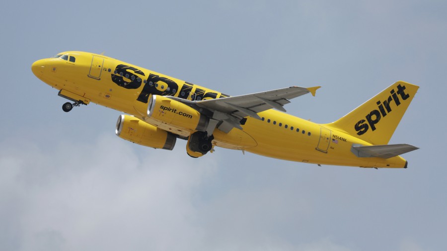 Pesawat Spirit Airlines. (Sumber: Bloomberg)