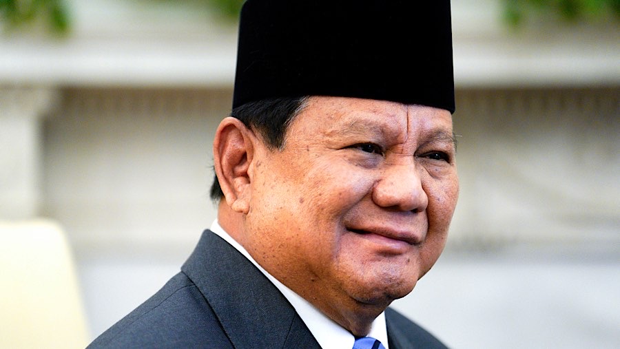 Prabowo juga menyampaikan apresiasi terhadap hubungan persahabatan yang kuat antara Indonesia dan AS, (Yuri Gripas/Abaca/Bloomberg)