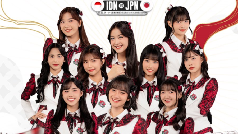 JKT48 akan tampil di laga Indonesia vs Jepang. (Sumber: PSSI)