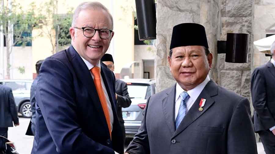 Presiden Prabowo Subianto menerima kunjungan Perdana Menteri Australia, Anthony Albanese (Instagram @prabowo)