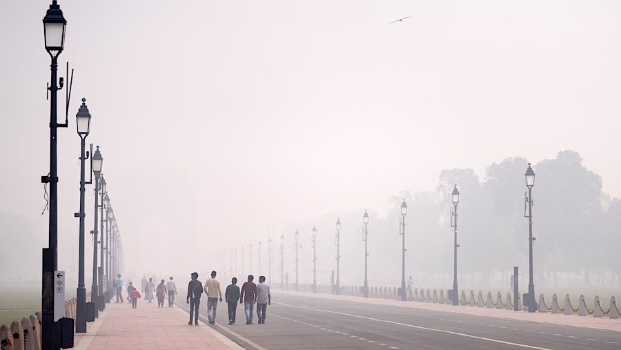 New Delhi tetap menjadi salah satu kota dengan tingkat polusi tertinggi di dunia. (Anindito Mukherjee/Bloomberg)