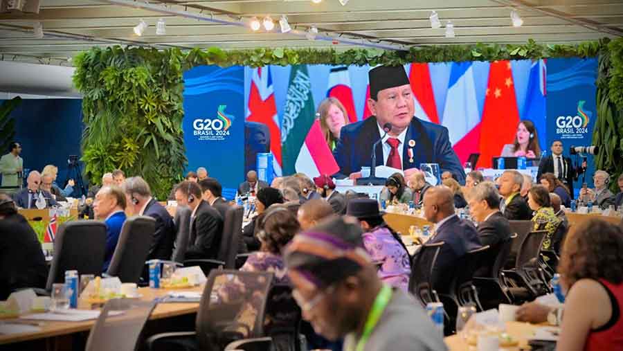 Presiden RI Prabowo Subianto di KTT G20 Brasil (Dok Presiden RI)