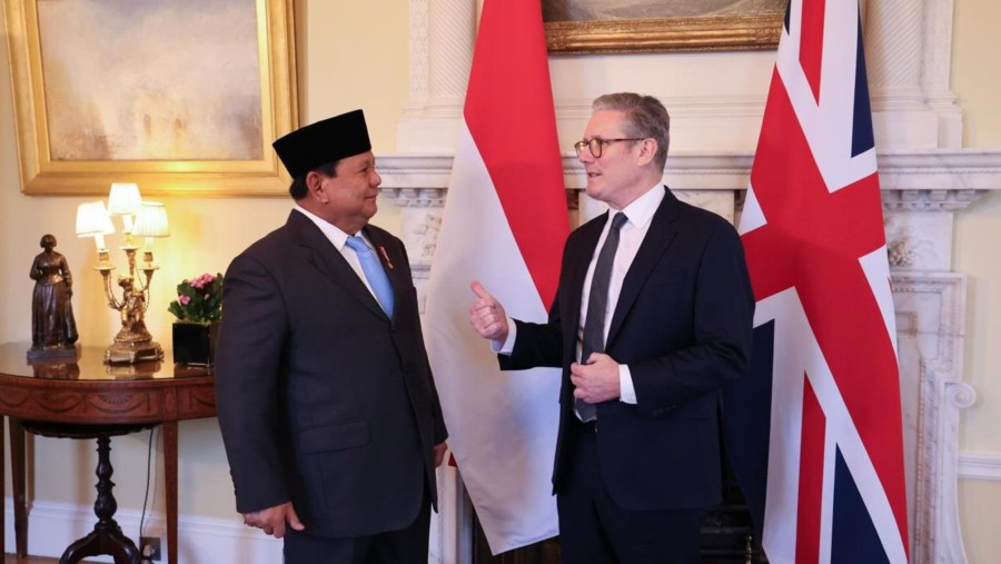 Prabowo Subianto, melakukan pertemuan bilateral dengan Perdana Menteri (PM) Inggris, Keir Starmer. (Foto: BPMI Setpres/Andi)