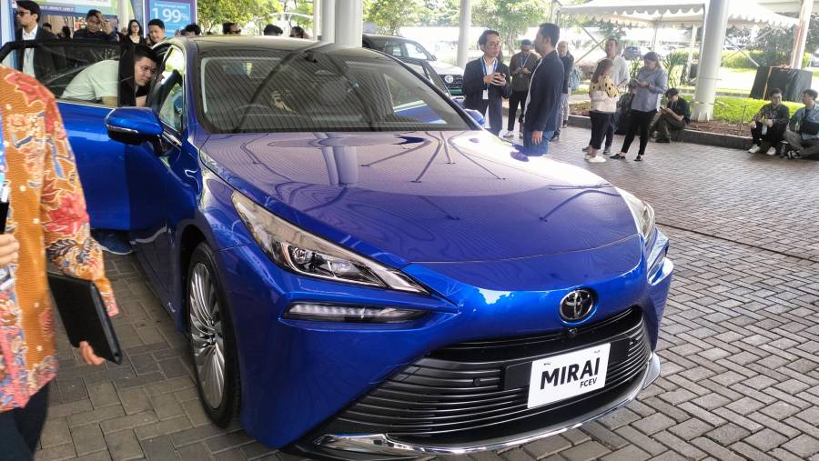 Toyota Mirai. (Bloomberg Technoz/Sultan Ibnu).