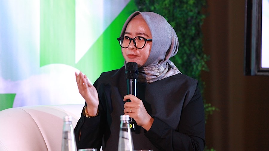 Selain itu teraapat juga Direktur Eksekutif Transformasi untuk Keadilan Indonesia Linda Rosalina. (Bloomberg Technoz/Andrean Kristianto)