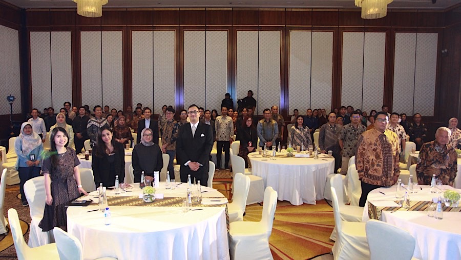 Suasana tamu undangan yang hadir dalam acara Ecofest 2024 di Jakarta, Kamis (28/11/2024). (Bloomberg Technoz/Andrean Kristianto)