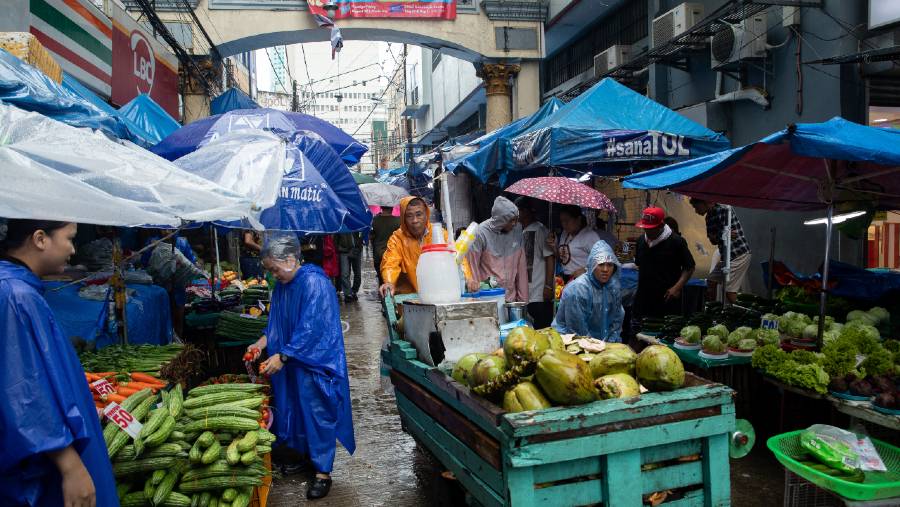 Pasar Filipina. (Bloomberg)