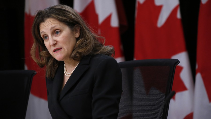 Chrystia Freeland. (Fotografer: David Kawai/Bloomberg)