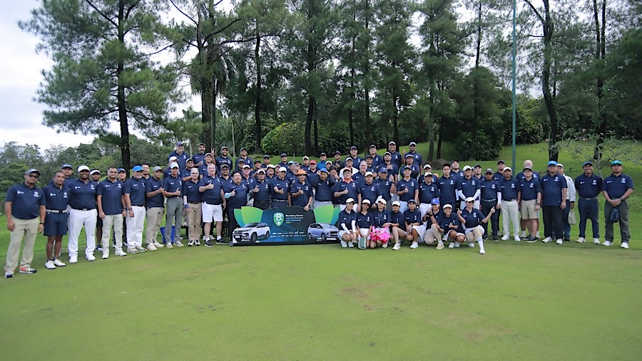 Peserta Bloomberg Technoz Year End Executive Golf Tournament 2024, Jumat (20/12/2024). (Bloomberg Technoz/Andrean Kristianto)