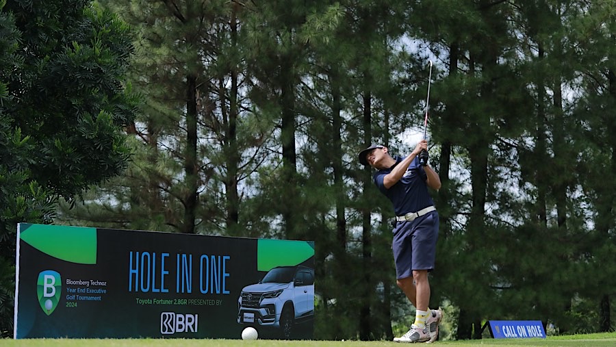 Peserta Bloomberg Technoz Year End Executive Golf Tournament 2024, Jumat (20/12/2024). (Bloomberg Technoz/Andrean Kristianto)