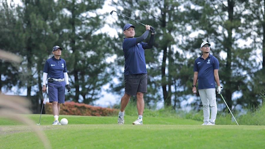 Peserta Bloomberg Technoz Year End Executive Golf Tournament 2024, Jumat (20/12/2024). (Bloomberg Technoz/Andrean Kristianto)