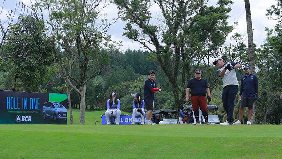 Peserta Bloomberg Technoz Year End Executive Golf Tournament 2024, Jumat (20/12/2024). (Bloomberg Technoz/Andrean Kristianto)