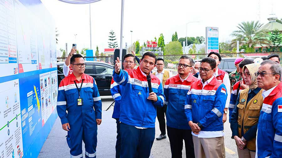 Wamen ESDM Pantau Satgas Nataru Pertamina, Jamin Ketersediaan Energi di Medan Aman (Pertamina)