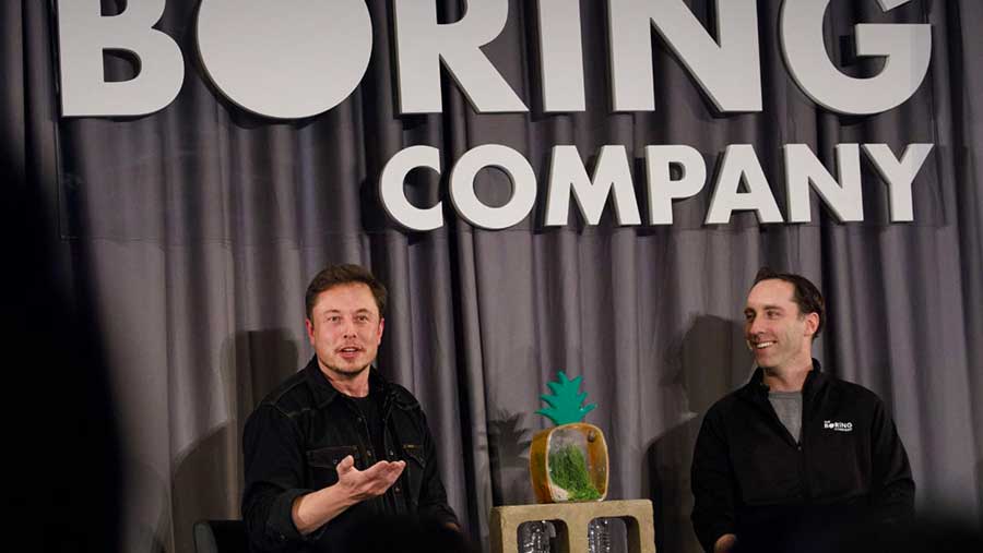 Elon Musk, kiri, dengan Steve Davis (Patrick T. Fallon/Bloomberg)