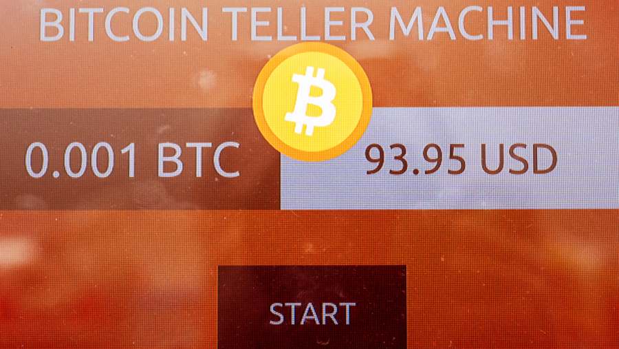 Bitcoin Teller Machine. (Bloomberg)