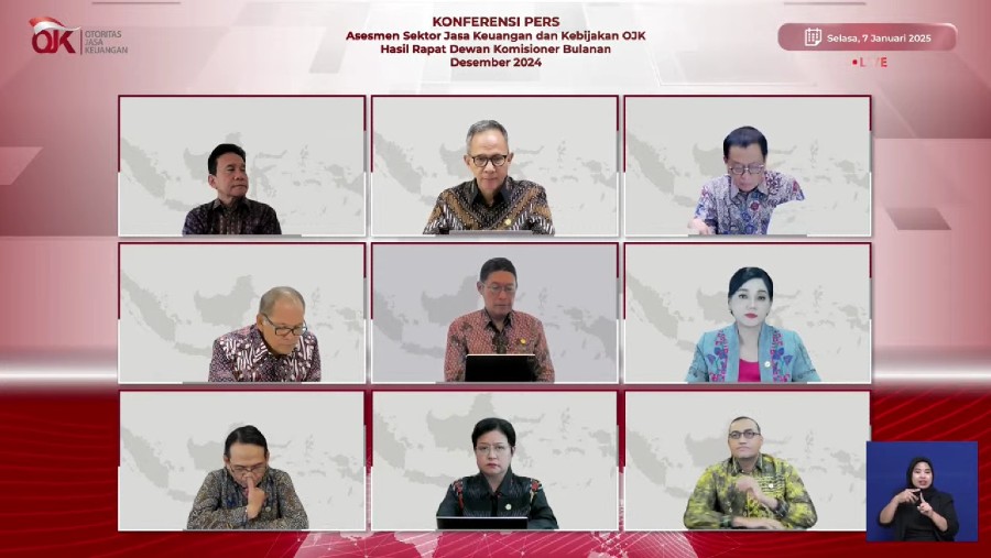 Paparan RDK OJK Bulanan Desember 2024. (Dok: Tangkapan Layar OJK)