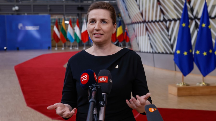 Perdana Menteri Denmark Mette Frederiksen (Fotografer: Simon Wohlfahrt/Bloomberg)