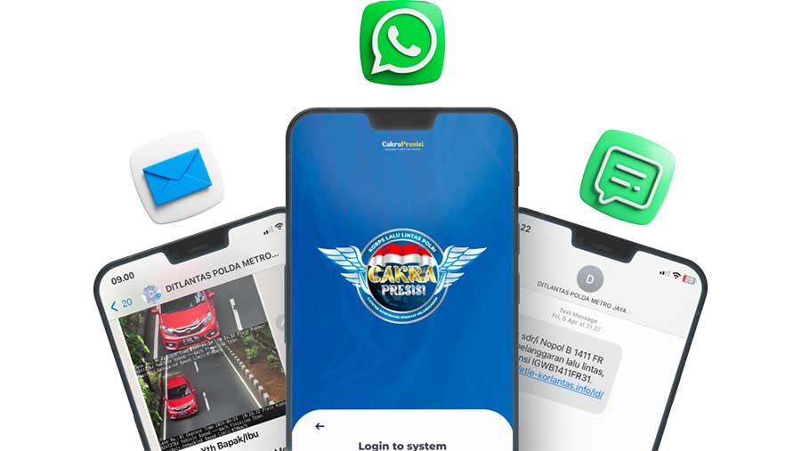 Notifikasi Tilang Melalui WhatsApp (Dok. Humas Polri)