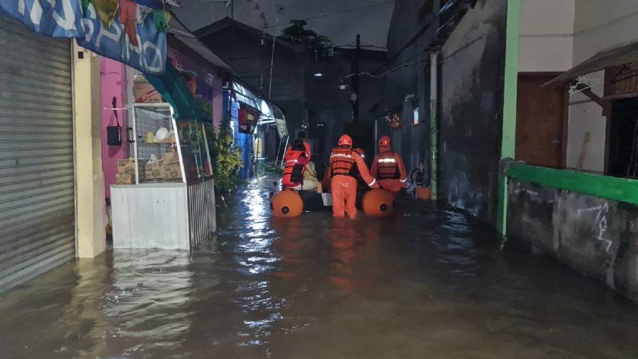 Banjir melanda sejumlah wilayah Jakarta. (BPBD DKI Jakarta)