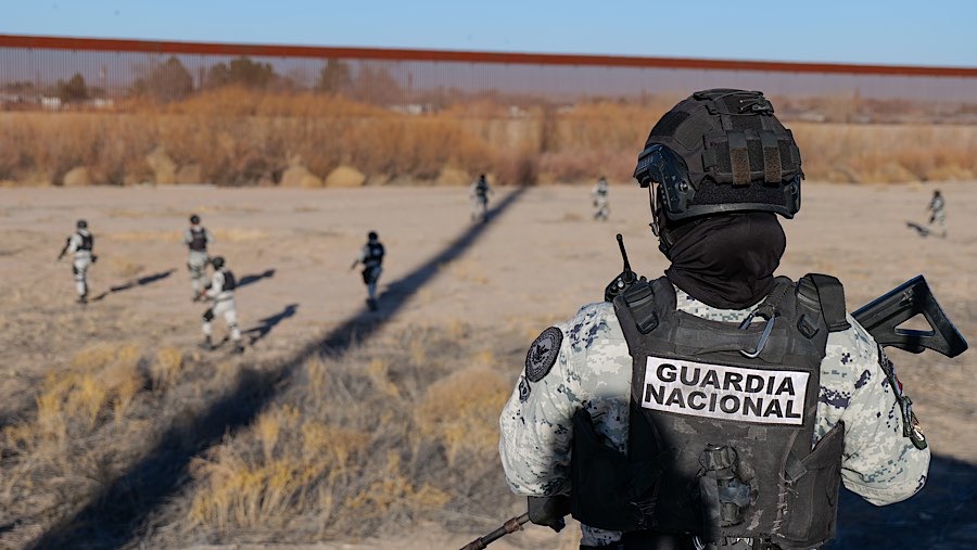 Lokasi tersebut memiliki tingkat migrasi ilegal dan perdagangan narkoba serta senjata yang tinggi. (David Peinado/Bloomberg)