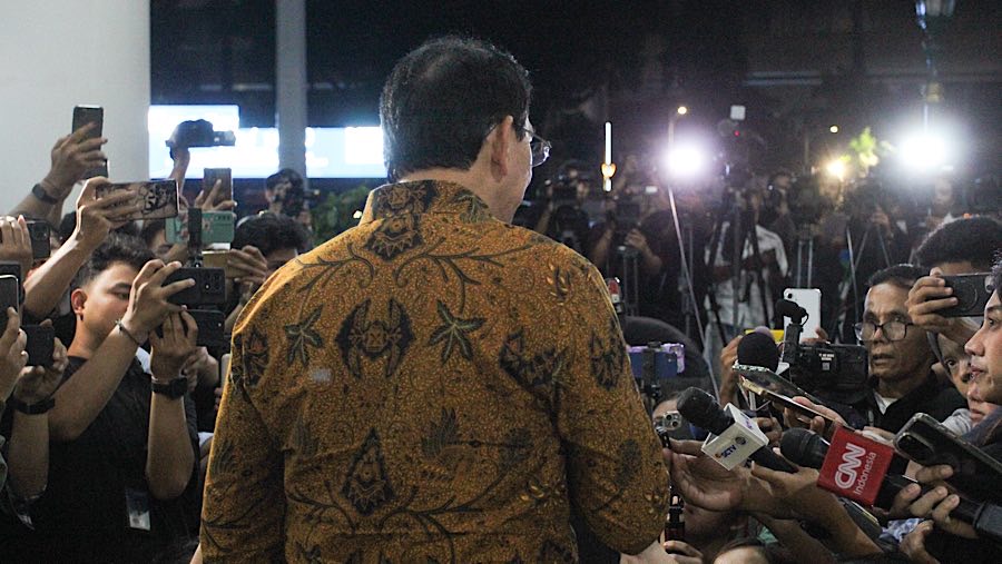 Dalam keterangannya, Ahok menyatakan, bahwa ternyata Kejagung memiliki data yang lebih banyak daripada dirinya. (Bloomberg Technoz/Andrean Kristianto)